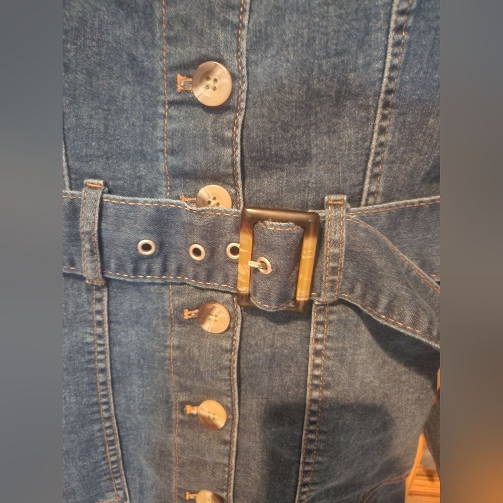 Divided Blue Denim Mini Dress - Picture 2 of 5